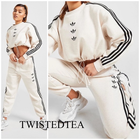 adidas Pants - NWT adidas originals 3 stripe trefoil joggers L